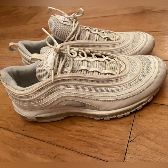NIKE AIR MAX 97 white sneakers - size 12 - Picture 8 of 11